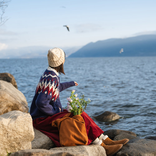 古苔圣诞费尔岛毛衣北欧风格外套