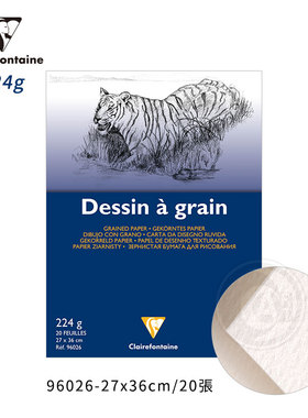 （ART）CF法国克莱方丹 白色绘图纸224g 20张 27x36cm 单本 96026