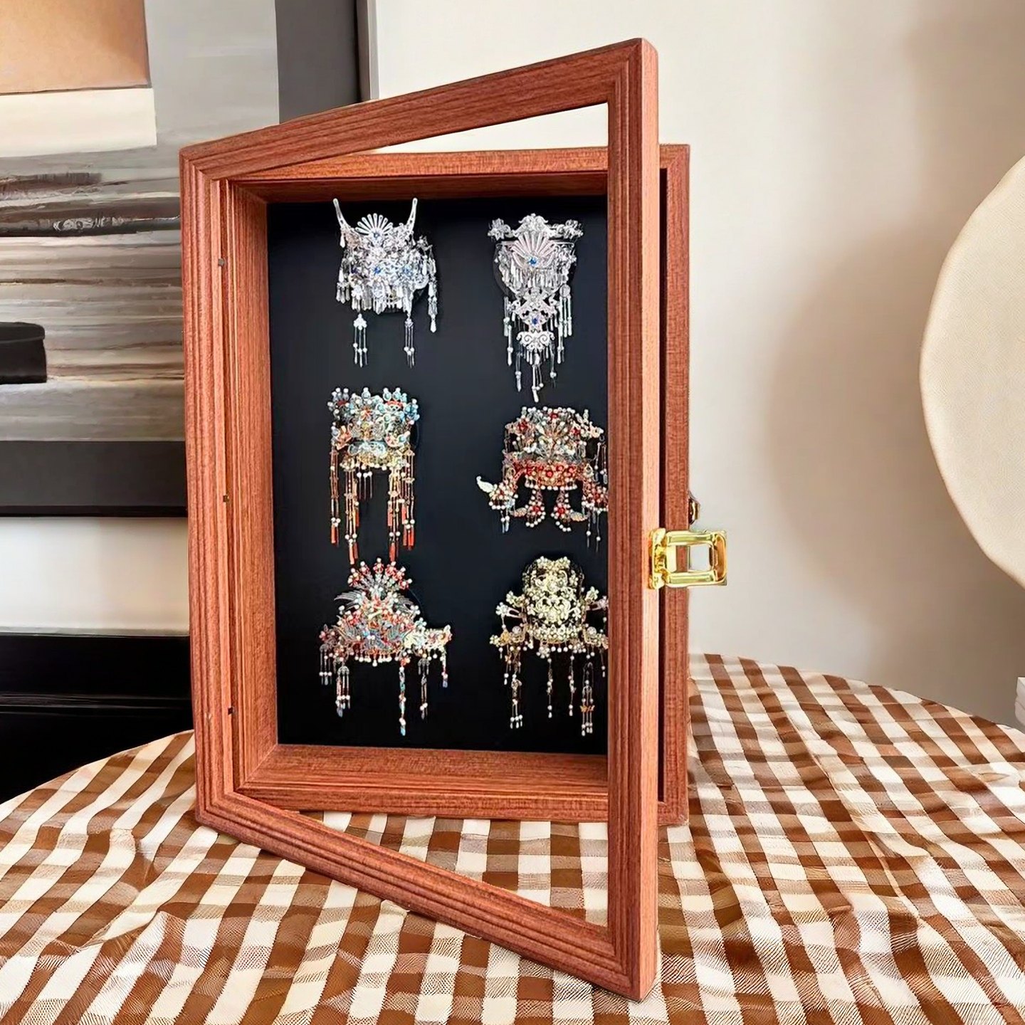 拼酷冰箱贴收纳盒3D金属凤冠冰箱贴磁吸展示板立体翻盖防尘挂墙,家居饰品,相框/画框,淘宝优惠券,粉丝福利购,淘宝优惠卷