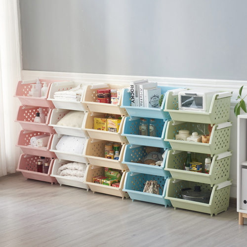 特大号加厚厨房果蔬收纳篮子儿童玩具收H纳筐框环保塑料杂物架菜