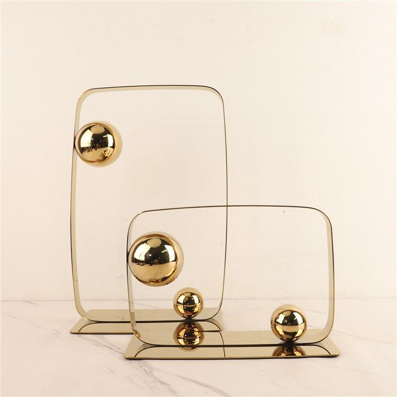 简约现代创意金属框架球摆件客厅茶几玄关书房电视柜家.居软装饰,家居饰品,装饰摆件,淘宝优惠券,粉丝福利购,淘宝优惠卷