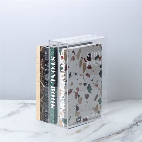 现极简轻奢诧寂亚克力大理石洞石水磨石J书本摆件家居样板间饰品