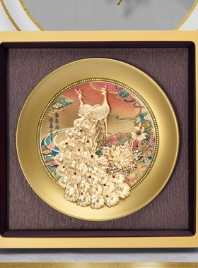 结婚礼物百年好合孔雀送闺蜜新人新郎G新娘朋友新婚订婚宴创意摆