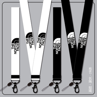 简约潮牌手机挂绳挂脖绳子男女款个性卡套胸牌饭卡u盘钥匙防丢绳