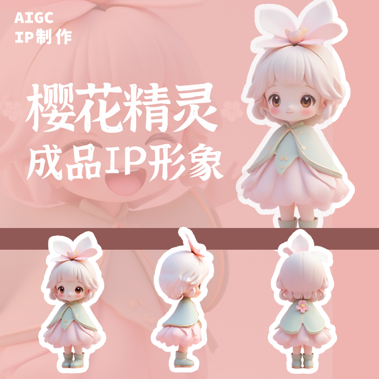 【樱花精灵】成品现成AI生成I其它设计服务