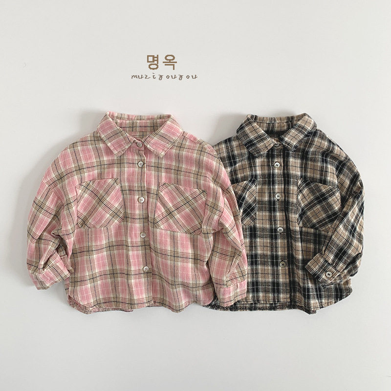 童装男女童格子衬衫2026新款儿童宽松休闲韩版个性外套上衣潮,童装/婴儿装/亲子装,衬衫,淘宝优惠券,粉丝福利购,淘宝优惠卷