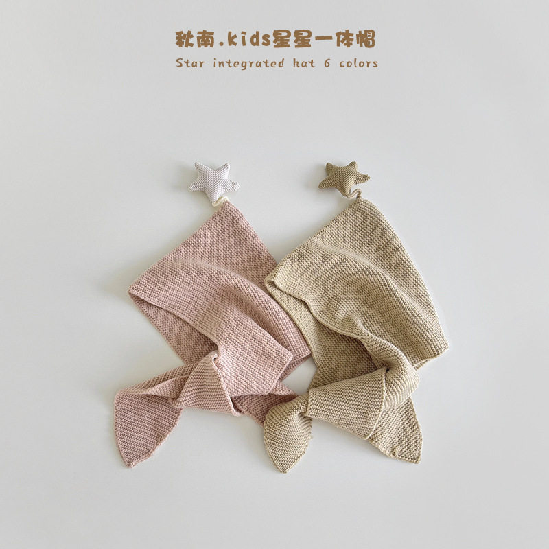 宝宝帽子围巾一体秋冬季韩版保暖星星护耳帽防分护脖儿童针织帽潮,童装/婴儿装/亲子装,围巾,淘宝优惠券,粉丝福利购,淘宝优惠卷