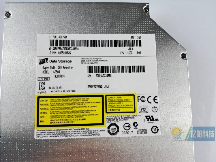 새로운 HL GTA0N GT50N GTC0N GT80N 노트북 직렬 DVD 굽기 드라이브