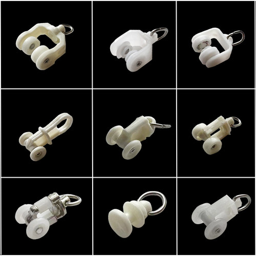 老式直轨弯轨导轨挂钩环滑轨走轮