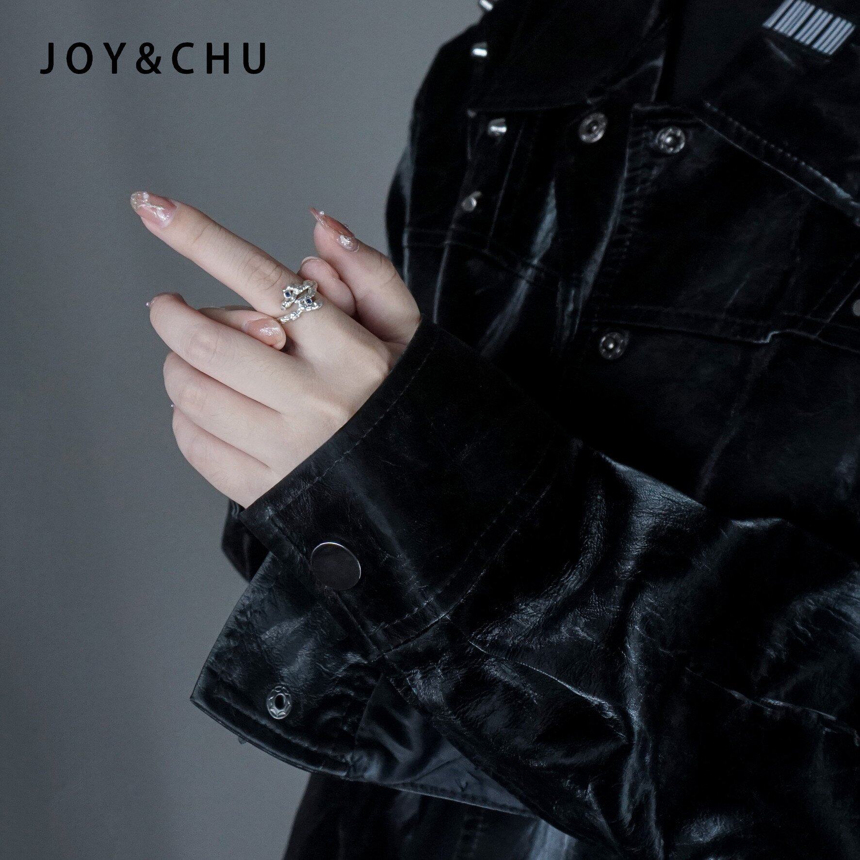 JOYCHU原创设计张嘉元严浩翔贺峻霖何洛洛同款纯银可调节情侣戒指