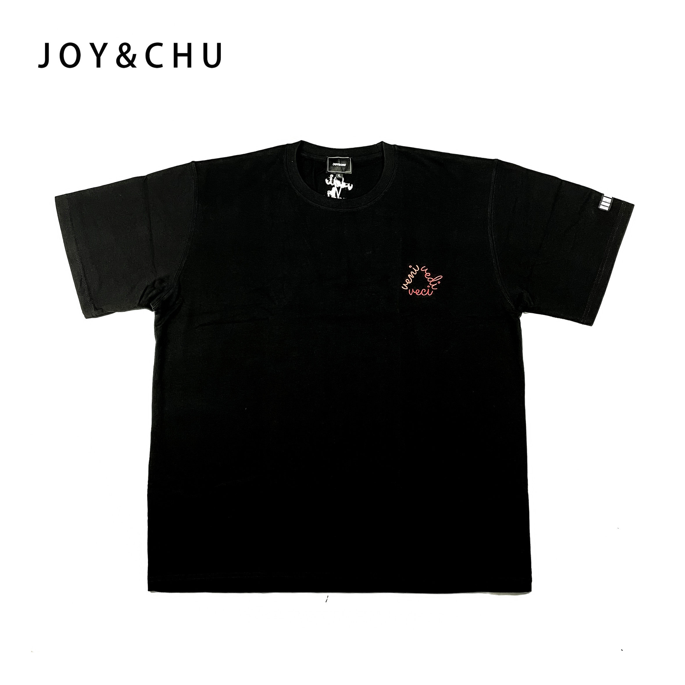 joychu原创设计vvv蒲熠星短袖t恤同款刺绣