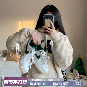 向往体育Nike/耐克AF1空军一号秋冬女子做旧休闲鞋DR0148-100/102