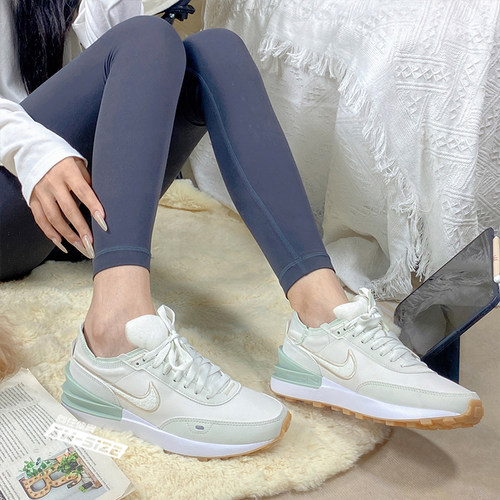 Nike女子奶油薄荷复古休闲华夫鞋