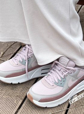 向往体育Nike/耐克AIR MAX 90 LV8女子白红增高休闲鞋FD4328-001