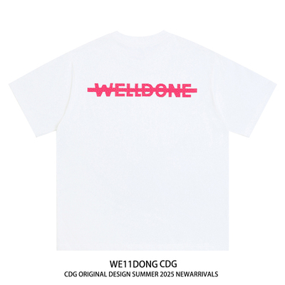 WE11DONECDG纯棉宽松短袖T恤