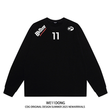 WE11DONE CDG小众潮牌高街美式WELLDONE重磅男女宽松纯棉长袖t恤