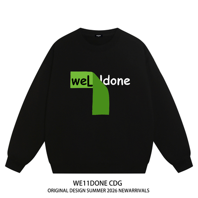 WE11DONECDG重磅加绒圆领卫衣