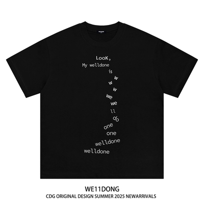 WE11DONECDG重磅纯棉短袖T恤
