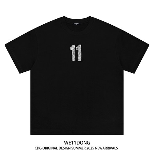 WE11DONE潮牌数字11印花短袖T恤