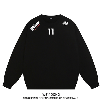 WE11DONE潮牌重磅宽松圆领卫衣
