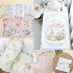 新生儿纯棉包单抱被浴巾隔尿垫下单扣号 直播间专拍链接