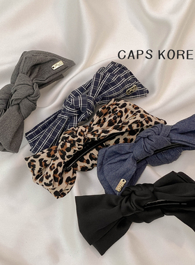 CAPS KOREA ｜百搭显高级蝴蝶结香蕉夹简约气质通勤竖式马尾发夹