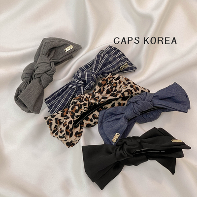 CAPS KOREA ｜百搭显高级蝴蝶结香蕉夹简约气质通勤竖式马尾发夹