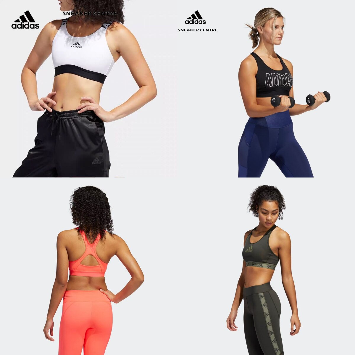 Adidas正品阿迪达斯中强度训练健身瑜伽运动胸衣汗背心女款FJ6085