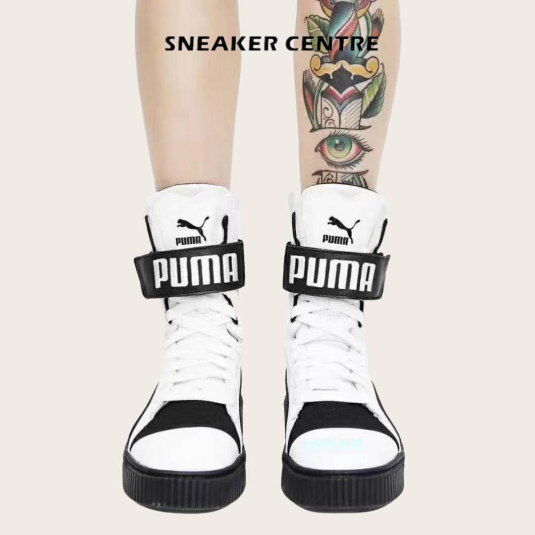 Puma Platform Mid 彪马软质牛皮女款高帮秋冬季休闲松糕底板鞋