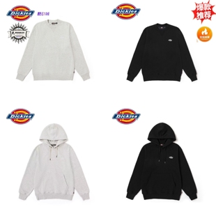Dickies秋冬基础款男女情侣款logo加绒连帽美式卫衣宽松运动休闲