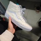 泰迪毛毛鞋 VANS范斯SK8 A5KRCC00 中高帮街头男女鞋 休闲鞋 冬季