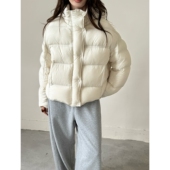 冬装 高级感云朵泡芙羽绒服女短款 2025新款 小个子90白鸭绒外套保暖