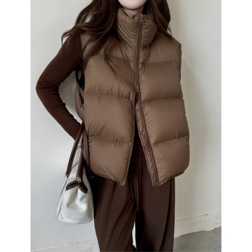 高端云朵泡芙95白鸭绒羽绒服马甲