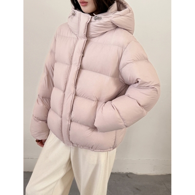 95白鸭绒高端系列连帽羽绒服女