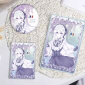 ch法兰西国拟流沙麻将徽章周边亚克力砖立牌挂件生日礼物