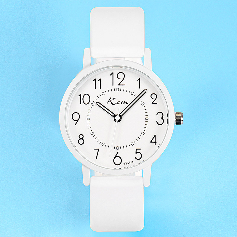 儿童手表女孩男孩防水夜光初高中小学生表简约潮流考试专用表静音
