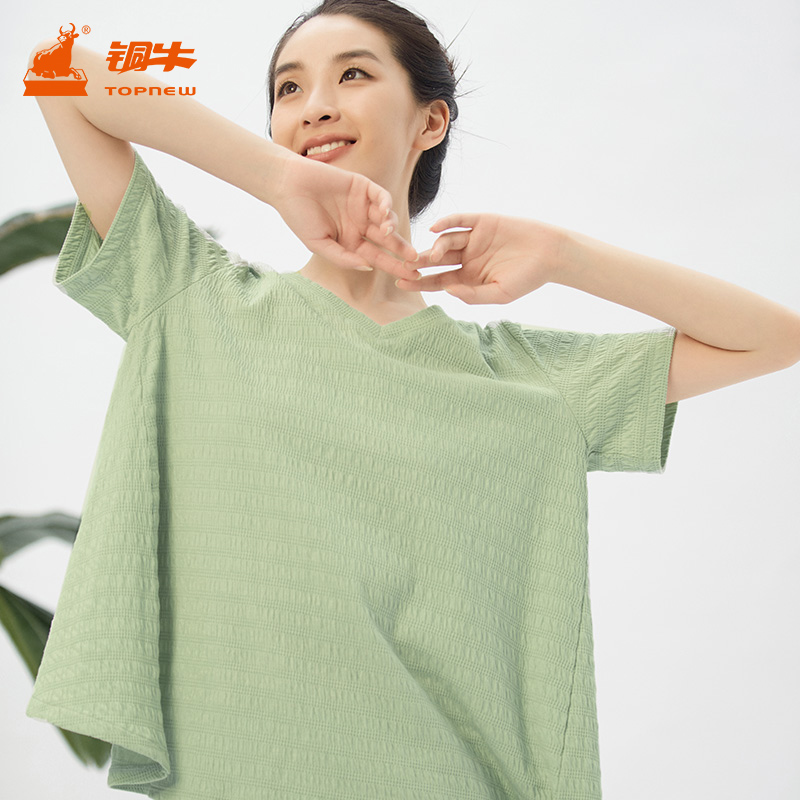 铜牛bless系列居家上装短袖衫