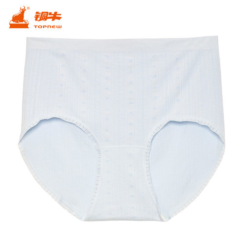 莫代尔三角裤铜牛全成型提花