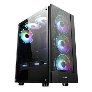 機電腦主機箱游戲diy側透matx機箱atx 先馬破壞神X1機箱外殼臺式