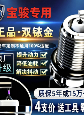 宝骏730/310W/330/610/510/560/360乐驰630原厂适配双铱金火花塞