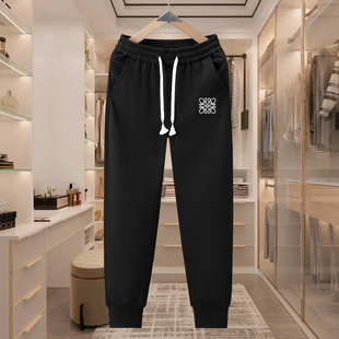 修身 威家运动裤 束脚情侣百搭卫裤 加绒加厚休闲裤 秋冬季 男长裤 新款