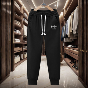 修身 鸟家运动裤 束脚情侣百搭卫裤 加绒加厚休闲裤 秋冬季 男长裤 新款