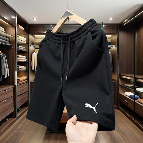 马家夏季新款男生短裤刺绣男女运动五分裤宽松美式重磅百搭卫裤子