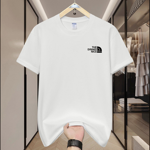 重磅ins风双纱精梳纯棉T恤320g情侣半袖 夏季 宽松美式 短袖 新款 男士