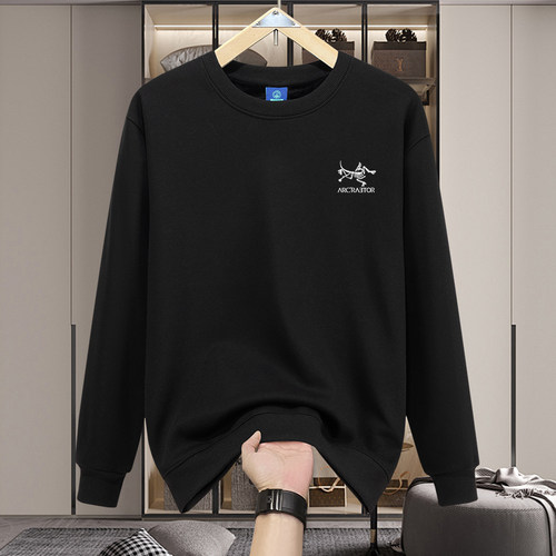 2025秋季新款鸟家卫衣美式重磅宽松冬季加绒加厚男士圆领长袖情侣