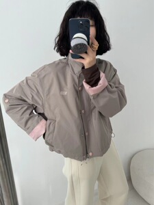 欧货美式翻领夹克外套减龄小个子宽松休闲上衣女SAIER STUDIO春装