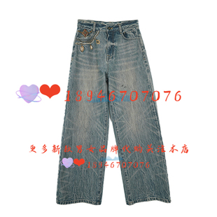 速发~达衣岩25冬国内代购DAYW231137牛仔裤掉落的巴洛克珍珠四939