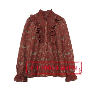 DAZS030107蝶·蔓·花窗939 复古刺绣衬衫 达衣岩2026春季 国内代购