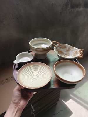 性价比高  一人食餐具套装   景德镇粗陶餐具分餐制早餐打卡