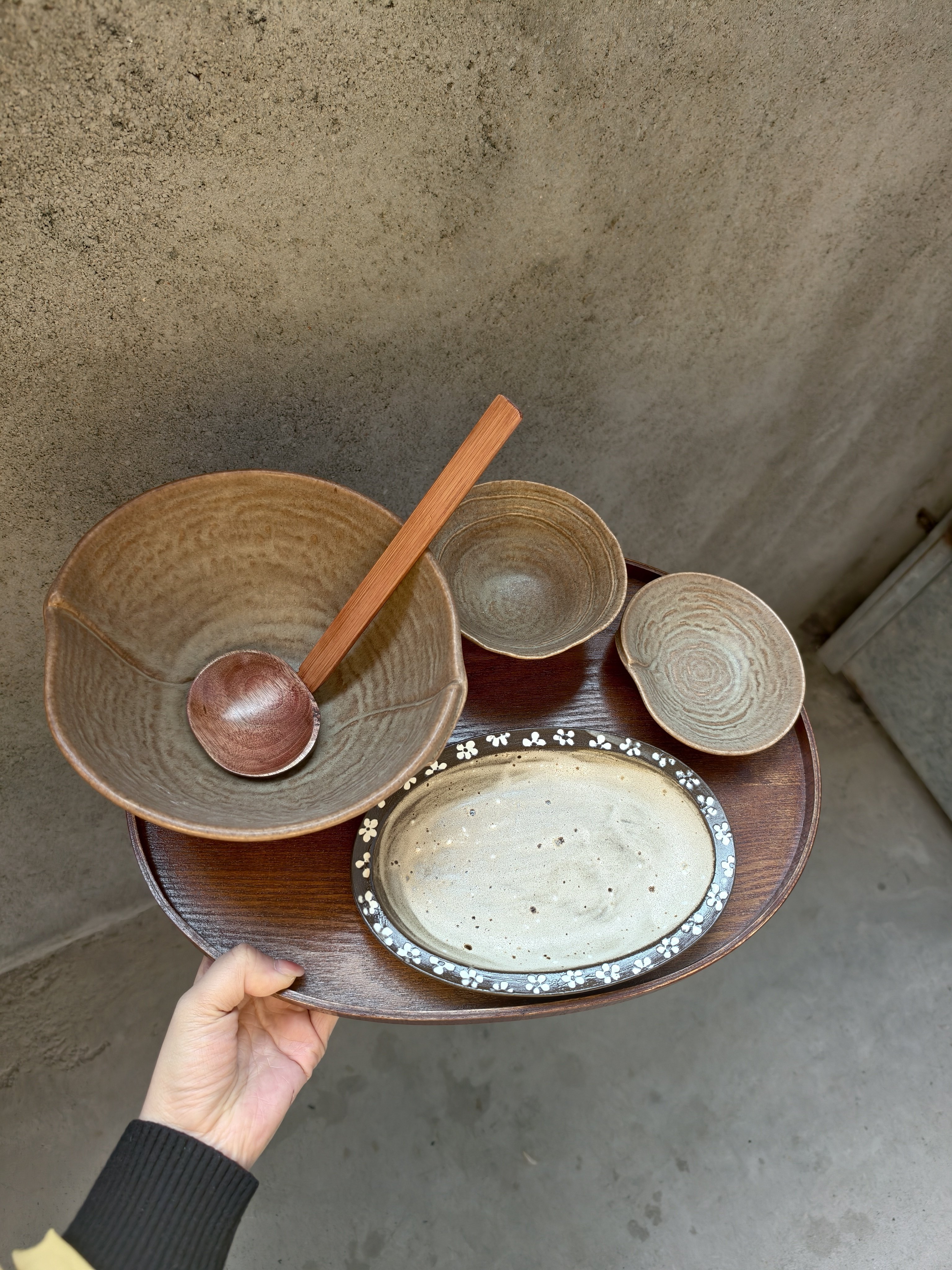 山野风异形大面碗汤米线碗嗦粉碗大菜碗 一人食吃面套装